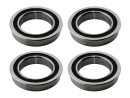 Flanschlager F6701 2RS 12x18x4 mm Rillenkugellager mit Flansch