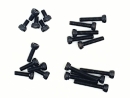 Zylinderkopfschrauben Set M2,5 x 4-12mm schwarz - 250...
