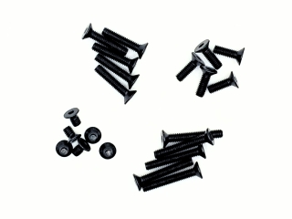 Senkkopfschrauben Set M2,5 x 4-12mm schwarz - 250 Stück - rcbay