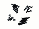 Senkkopfschrauben Set M2,5 x 4-12mm schwarz - 250...
