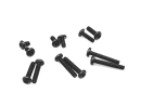 Linsenkopfschrauben Set M2 x 4-12mm schwarz - 250...