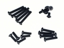 Linsenkopfschrauben Set M2,5 x 4-12mm schwarz - 250 Stück - rcbay