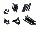 Linsenkopfschrauben Set M3 x 5-12mm schwarz - 250...