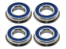 Edelstahl Flanschlager SF6901 2RS 12x24x6 mm Rillenkugellager mit Flansch