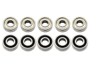 Kugellager 695 RSZ 5x13x4 mm mit Nylonkäfig ABEC5 geölt Wälzlager