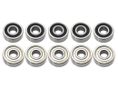 Kugellager 605 RSZ 5x14x5 mm mit Nylonkäfig ABEC5 geölt Wälzlager