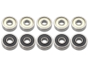 Kugellager 625 RSZ 5x16x5 mm mit Nylonkäfig ABEC5 geölt Wälzlager