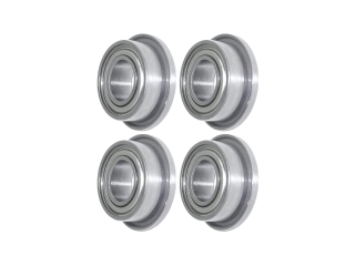 4 Stück Kugellager MF84 2RS – Flanschlager 4x8x3 Mm, Radial-Rillenkugellager, Beidseitig Gedichtet, Aus Chromstahl