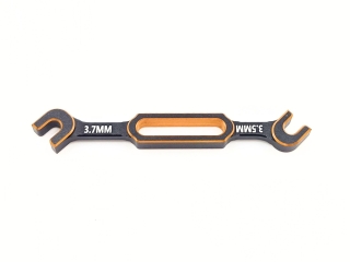 Mini Aluminium Doppel-Gabelschlüssel 3,5mm / 3,7mm - schwarz-gold - rcbay