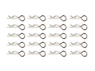 Karosserieklammern 18,0mm - 1,0mm Drahtstärke silber Federstecker RC Body Pins Karosserieclips