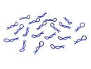Karosserieklammern 18,0mm - 1,0mm Drahtstärke blau Federstecker RC Body Pins Karosserieclips