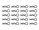 Karosserieklammern 23,7mm - 1,2mm Drahtstärke...