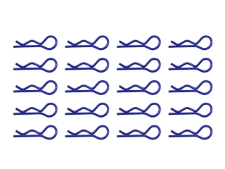 Karosserieklammern 23,7mm - 1,2mm Drahtstärke blau Federstecker RC Body Pins Karosserieclips