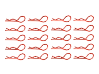 Karosserieklammern 25,0mm - 1,2mm Drahtstärke orange Federstecker RC Body Pins Karosserieclips