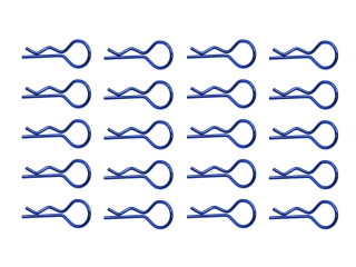 Karosserieklammern 25,0mm - 1,2mm Drahtstärke blau Federstecker RC Body Pins Karosserieclips