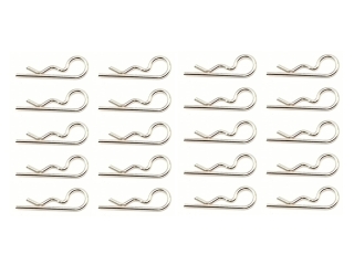 Karosserieklammern 27,0mm - 1,4mm Drahtstärke silber Federstecker RC Body Pins Karosserieclips