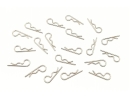 Karosserieklammern 27,0mm - 1,4mm Drahtstärke silber Federstecker RC Body Pins Karosserieclips