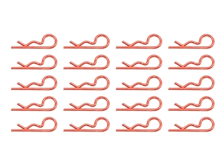 Karosserieklammern 27,0mm - 1,4mm Drahtstärke orange Federstecker RC Body Pins Karosserieclips