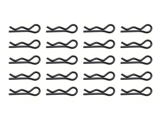 Karosserieklammern 28,5mm - 1,6mm Drahtstärke schwarz Federstecker RC Body Pins Karosserieclips