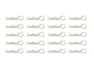 Karosserieklammern 28,5mm - 1,6mm Drahtstärke silber Federstecker RC Body Pins Karosserieclips