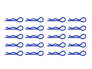 Karosserieklammern 28,5mm - 1,6mm Drahtstärke blau Federstecker RC Body Pins Karosserieclips