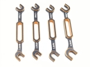 Mini Aluminium Doppel-Gabelschlüssel 4tlg Set...