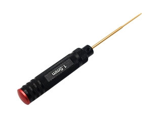 Schraubendreher 1,5mm Innensechskant aus Aluminium HSS TiN Einsatz gold