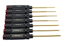 Schraubendreher Set 7tlg Innensechskant Aluminium TiN gold - rcbay