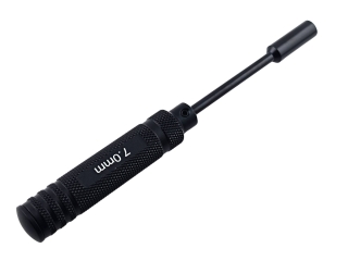 Steckschlüssel Schraubendreher 7mm Aussensechskant aus Aluminium M4 Muttern