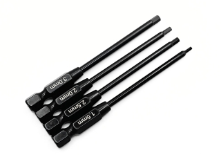 Bit Set 4tlg 78mm Innensechskant 1,5mm 2mm 2,5mm 3mm schwarz - rcbay