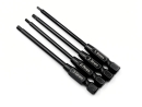 Bit Set 4tlg 78mm Innensechskant 1,5mm 2mm 2,5mm 3mm schwarz - rcbay