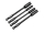 Bit Set 4tlg 100mm Aussensechskant 4mm 5,5mm 7mm 8mm schwarz - rcbay
