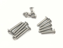 50x M2,5x16 ISO7380-2 Linsenkopfschrauben mit Flansch Edelstahl 304