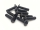 50x M3x8 ISO7380-2 Linsenkopfschrauben mit Flansch Stahl 10.9 schwarz