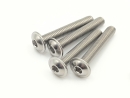 50x M3x30 ISO7380-2 Linsenkopfschrauben mit Flansch...