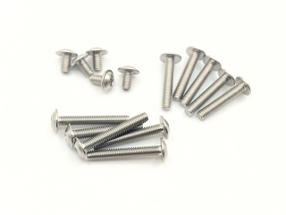 50x M3x5 ISO7380-2 Linsenkopfschrauben mit Flansch Edelstahl 304