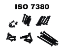 Innensechskantschrauben DIN7991 DIN912 ISO7380 M2-M5 Stahl Auswahl 50 Stück
