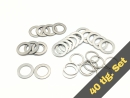 Passscheiben Set 3,5x8mm 40tlg. DIN988 - 0,1mm - 0,2mm -...