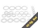 Passscheiben Set 7x12mm 40tlg. DIN 988 Edelstahl rostfrei...