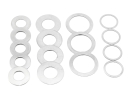 Passscheiben Set DIN988 Edelstahl V2A 40tlg. 0,1–0,5 mm Ausgleichsscheiben