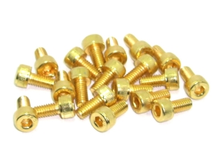 20x M4x6 DIN912 goldene Zylinderkopfschraube Stahl 12,9 Titan Nitrid beschichtet