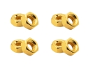 20x M2 DIN934 Sechskantmutter Mutter Stahl mit Titan Nitrid Beschichtung gold
