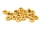 20x M2 DIN934 Sechskantmutter Mutter Stahl mit Titan Nitrid Beschichtung gold