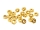 20x M2,5 DIN934 Sechskantmutter Mutter Stahl mit Titan Nitrid Beschichtung gold