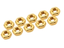 20x M3 DIN934 Sechskantmutter Mutter Stahl mit Titan Nitrid Beschichtung gold