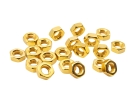 20x M3 DIN934 Sechskantmutter Mutter Stahl mit Titan Nitrid Beschichtung gold