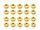 20x M3 DIN934 Sechskantmutter Mutter Stahl mit Titan Nitrid Beschichtung gold