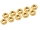 20x M3 DIN934 Sechskantmutter Mutter Stahl mit Titan Nitrid Beschichtung gold