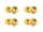 20x M3 DIN934 Sechskantmutter Mutter Stahl mit Titan Nitrid Beschichtung gold