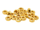 Sechskantmuttern DIN934 TiN Gold M2 M2,5 M3 M4 Stahl 20...